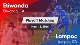 Matchup: Etiwanda  vs. Lompoc  2016