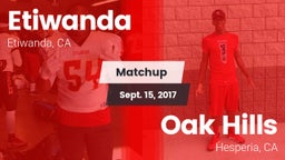 Matchup: Etiwanda  vs. Oak Hills  2017