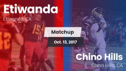 Matchup: Etiwanda  vs. Chino Hills  2017