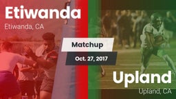 Matchup: Etiwanda  vs. Upland  2017