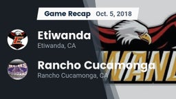 Recap: Etiwanda  vs. Rancho Cucamonga  2018