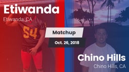 Matchup: Etiwanda  vs. Chino Hills  2018