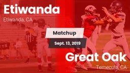 Matchup: Etiwanda  vs. Great Oak  2019