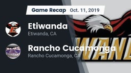 Recap: Etiwanda  vs. Rancho Cucamonga  2019