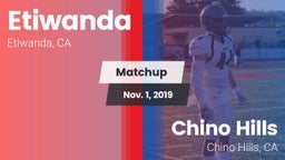 Matchup: Etiwanda  vs. Chino Hills  2019