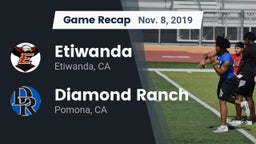 Recap: Etiwanda  vs. Diamond Ranch  2019