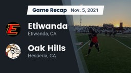 Recap: Etiwanda  vs. Oak Hills  2021