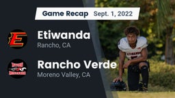 Recap: Etiwanda  vs. Rancho Verde  2022