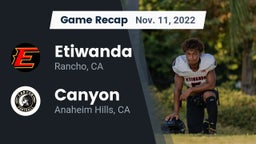 Recap: Etiwanda  vs. Canyon  2022
