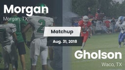 Matchup: Morgan  vs. Gholson  2018