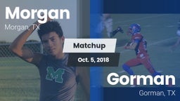 Matchup: Morgan  vs. Gorman  2018