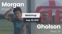 Matchup: Morgan  vs. Gholson  2019