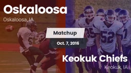 Matchup: Oskaloosa High vs. Keokuk Chiefs 2016