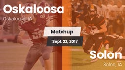 Matchup: Oskaloosa High vs. Solon  2017