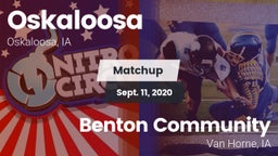 Matchup: Oskaloosa High vs. Benton Community 2020