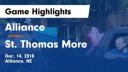 Alliance  vs St. Thomas More  Game Highlights - Dec. 14, 2018