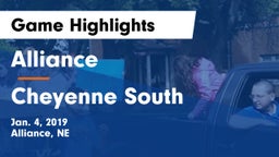 Alliance  vs Cheyenne South  Game Highlights - Jan. 4, 2019