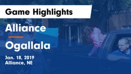 Alliance  vs Ogallala  Game Highlights - Jan. 18, 2019