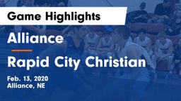 Alliance  vs Rapid City Christian Game Highlights - Feb. 13, 2020