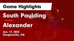 South Paulding  vs Alexander  Game Highlights - Jan. 17, 2023