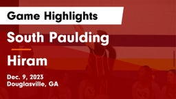 South Paulding  vs Hiram  Game Highlights - Dec. 9, 2023