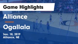 Alliance  vs Ogallala  Game Highlights - Jan. 18, 2019