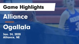 Alliance  vs Ogallala  Game Highlights - Jan. 24, 2020