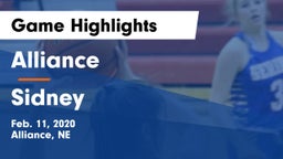 Alliance  vs Sidney  Game Highlights - Feb. 11, 2020