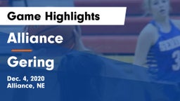 Alliance  vs Gering  Game Highlights - Dec. 4, 2020