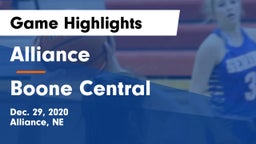 Alliance  vs Boone Central  Game Highlights - Dec. 29, 2020