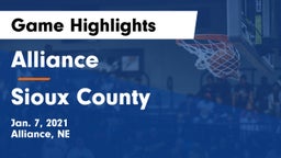 Alliance  vs Sioux County Game Highlights - Jan. 7, 2021