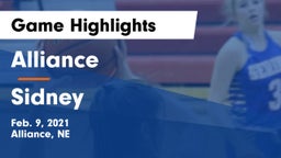 Alliance  vs Sidney  Game Highlights - Feb. 9, 2021