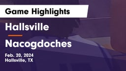 Hallsville  vs Nacogdoches  Game Highlights - Feb. 20, 2024