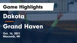 Dakota  vs Grand Haven Game Highlights - Oct. 16, 2021