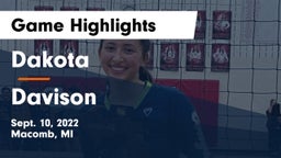 Dakota  vs Davison  Game Highlights - Sept. 10, 2022