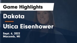 Dakota  vs Utica Eisenhower  Game Highlights - Sept. 6, 2022