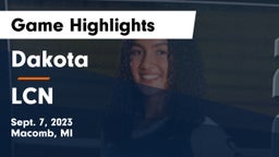 Dakota  vs LCN Game Highlights - Sept. 7, 2023