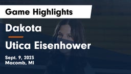 Dakota  vs Utica Eisenhower  Game Highlights - Sept. 9, 2023