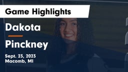 Dakota  vs Pinckney  Game Highlights - Sept. 23, 2023