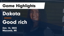 Dakota  vs Good rich Game Highlights - Oct. 14, 2023