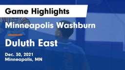 Minneapolis Washburn  vs Duluth East  Game Highlights - Dec. 30, 2021