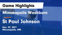 Minneapolis Washburn  vs St Paul Johnson  Game Highlights - Dec. 29, 2021