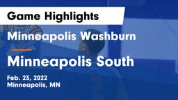 Minneapolis Washburn  vs Minneapolis South  Game Highlights - Feb. 23, 2022