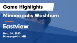 Minneapolis Washburn  vs Eastview  Game Highlights - Dec. 16, 2023