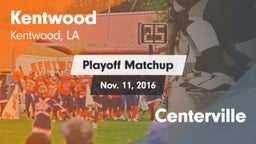 Matchup: Kentwood  vs. Centerville 2016