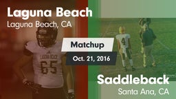 Matchup: Laguna Beach High vs. Saddleback  2016