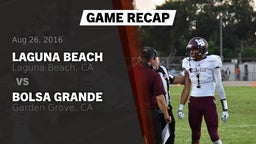 Recap: Laguna Beach  vs. Bolsa Grande  2016