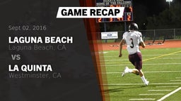 Recap: Laguna Beach  vs. La Quinta  2016