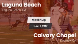 Matchup: Laguna Beach High vs. Calvary Chapel  2017