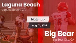 Matchup: Laguna Beach High vs. Big Bear  2018